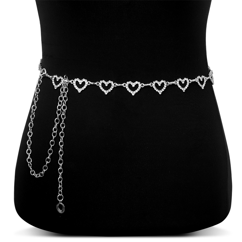 Fashion Rhinestone Heart Waist - Body Jewelry Rhinestone reseña y precio