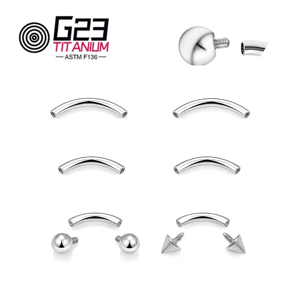 Wholesale 5/10/50pcs G23 Titan - Body Jewelry Internally Threaded reseña y precio