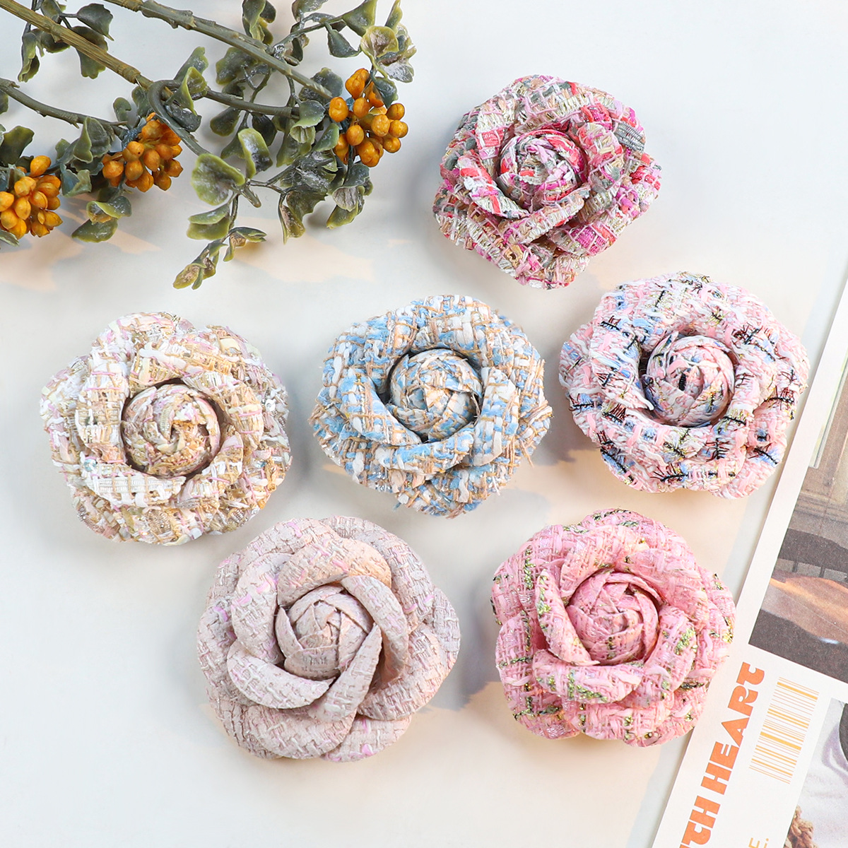 6CM Camellia Brooch for Women  - Body Jewelry High Quality reseña y precio