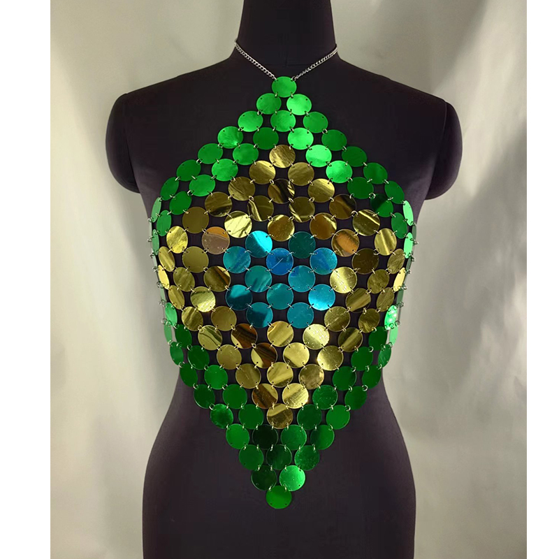 Women Brazil Flag Green Sequin - Body Jewelry Retainers reseña y precio