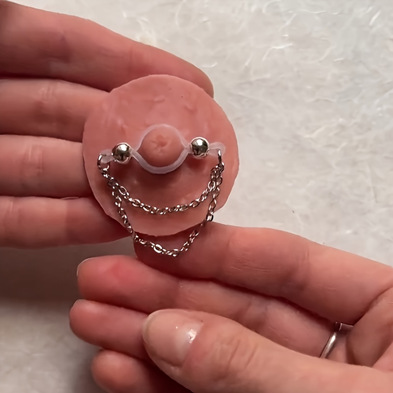 1 Pair Adjustable Fake Nipple  - Body Jewelry Nipple Rings reseña y precio