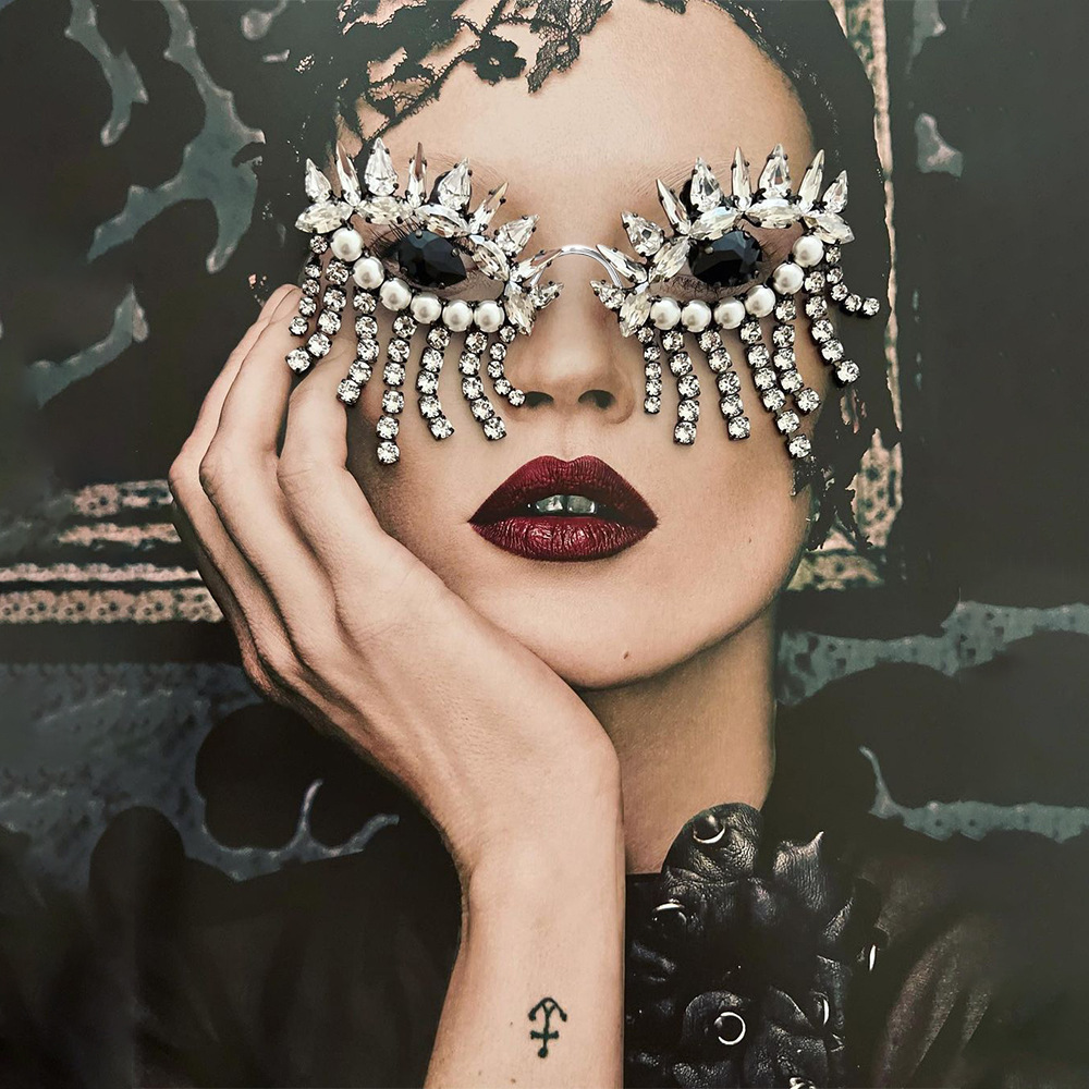 Stonefans Tassel Glasses Frame - Body Jewelry Art reseña y precio