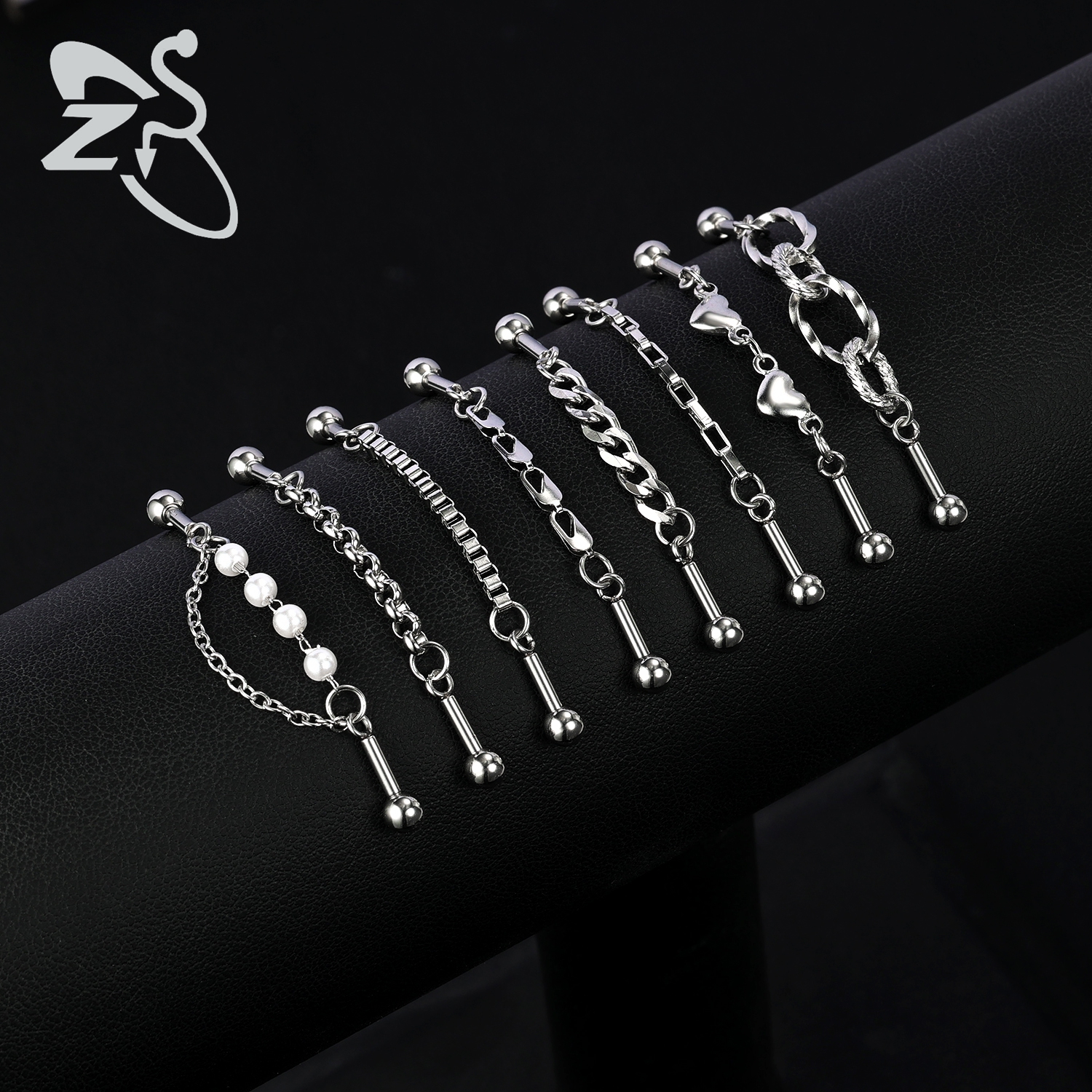 ZS 1 Piece 14/16G Stainless St - Industrial Barbell Long reseña y precio