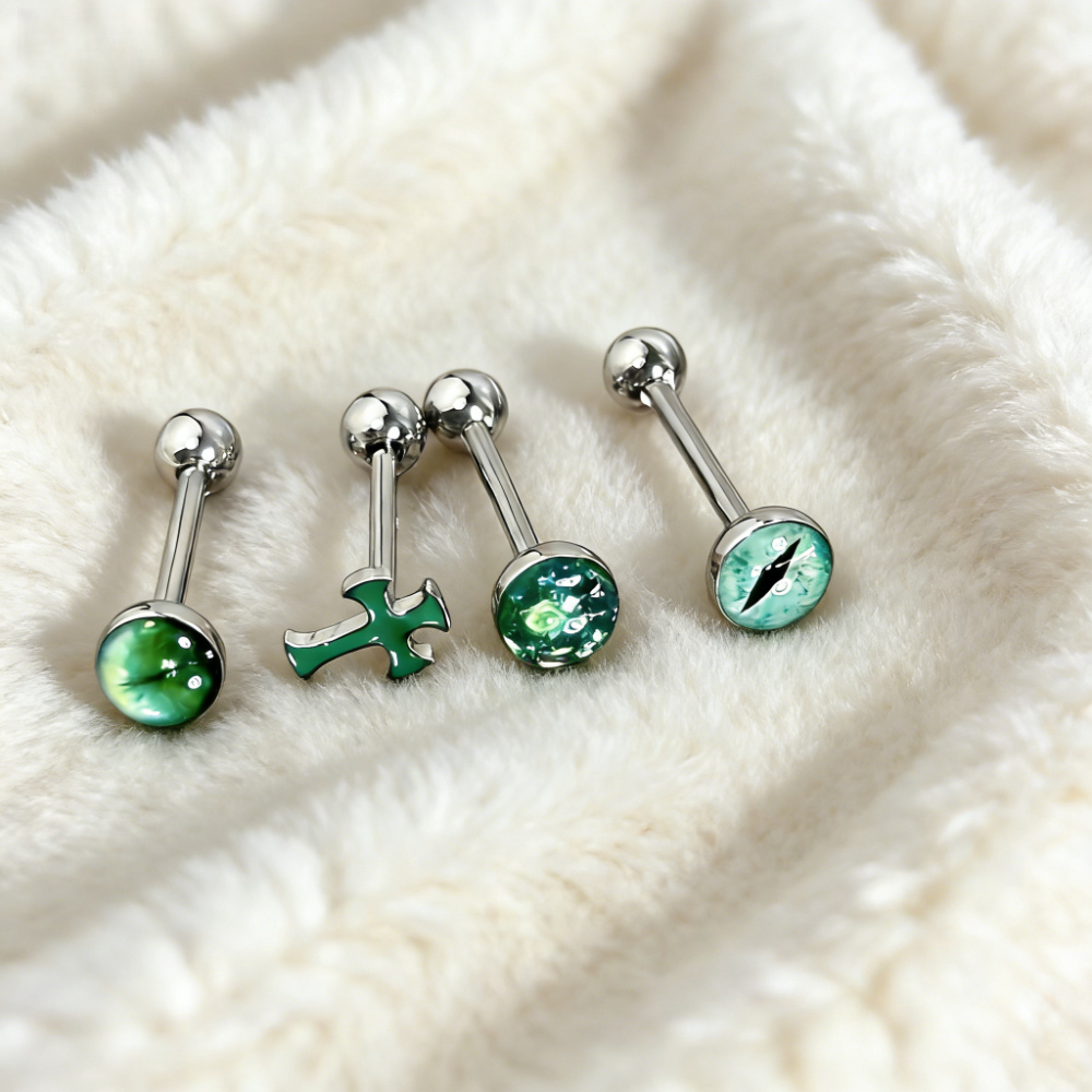 1Pc High-Quality Trendy Green  - Body Jewelry High Quality reseña y precio