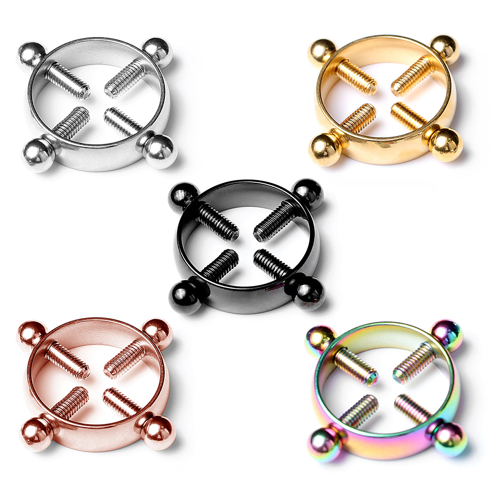 1pair Stainless Steel Cross Ni - Body Jewelry Nipple Rings reseña y precio