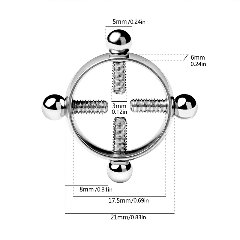 1pair Stainless Steel Cross Ni - Body Jewelry Nipple Rings reseña y precio