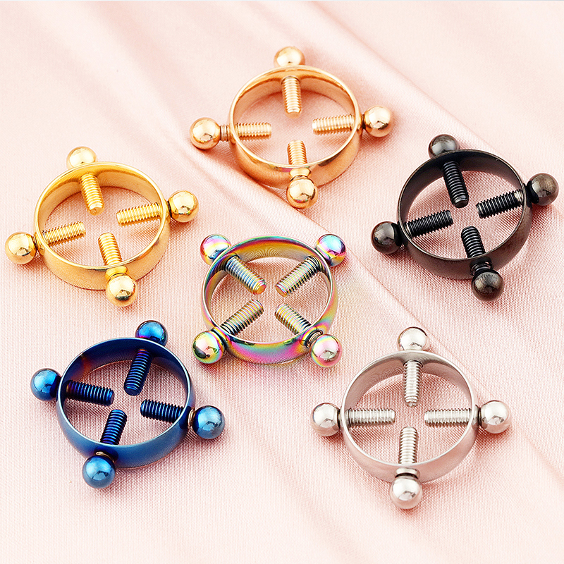 1pair Stainless Steel Cross Ni - Body Jewelry Nipple Rings reseña y precio