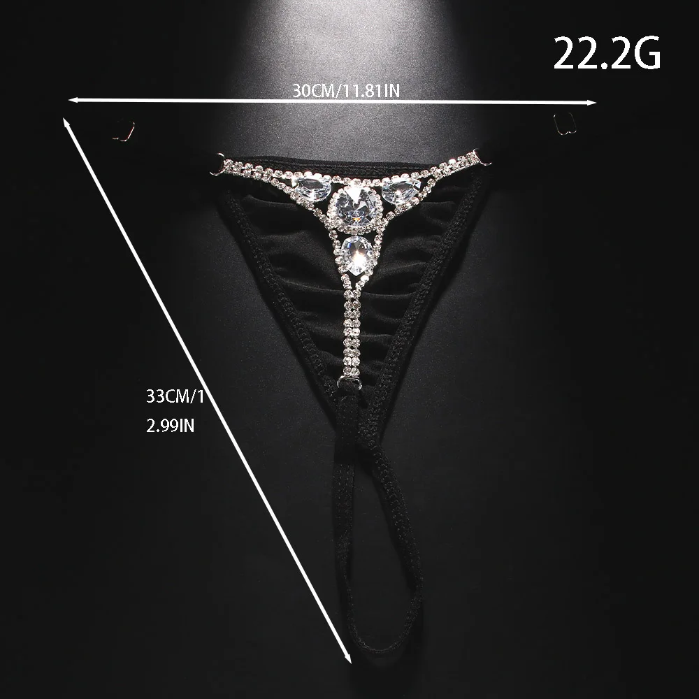 Sexy Round Rhinestone Thong Ad - Body Jewelry Rhinestone reseña y precio
