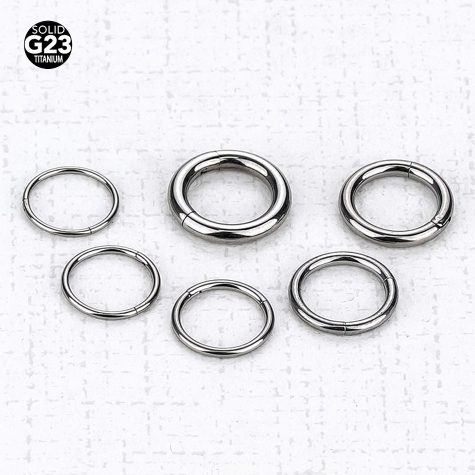1PC G23 Titanium Hinged Segmen - Body Jewelry Nipple Rings reseña y precio