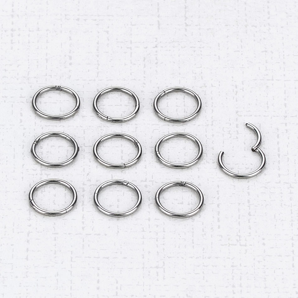 1PC G23 Titanium Hinged Segmen - Body Jewelry Nipple Rings reseña y precio