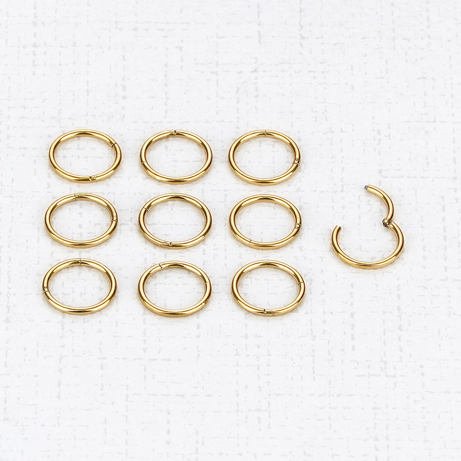 1PC G23 Titanium Hinged Segmen - Body Jewelry Nipple Rings reseña y precio
