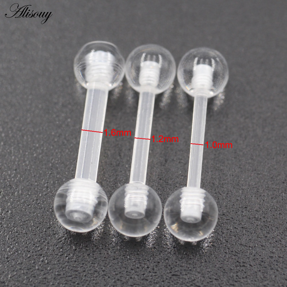 2PCS Transparent Acrylic UV Ba - Industrial Barbell Long reseña y precio