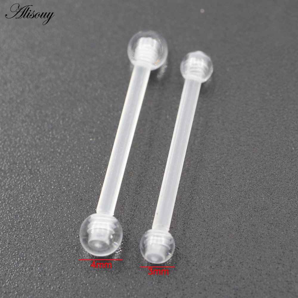 2PCS Transparent Acrylic UV Ba - Industrial Barbell Long reseña y precio