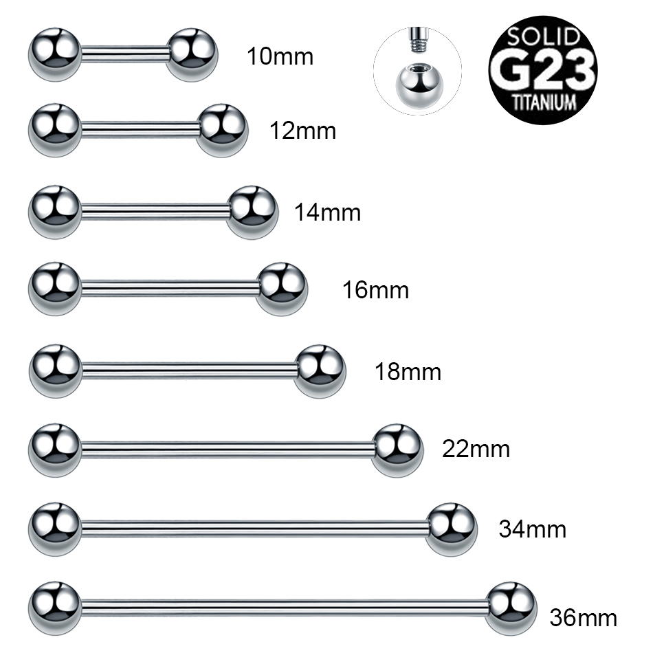 1PC 14G 16G Titanium Industria - Body Jewelry Nipple Rings reseña y precio
