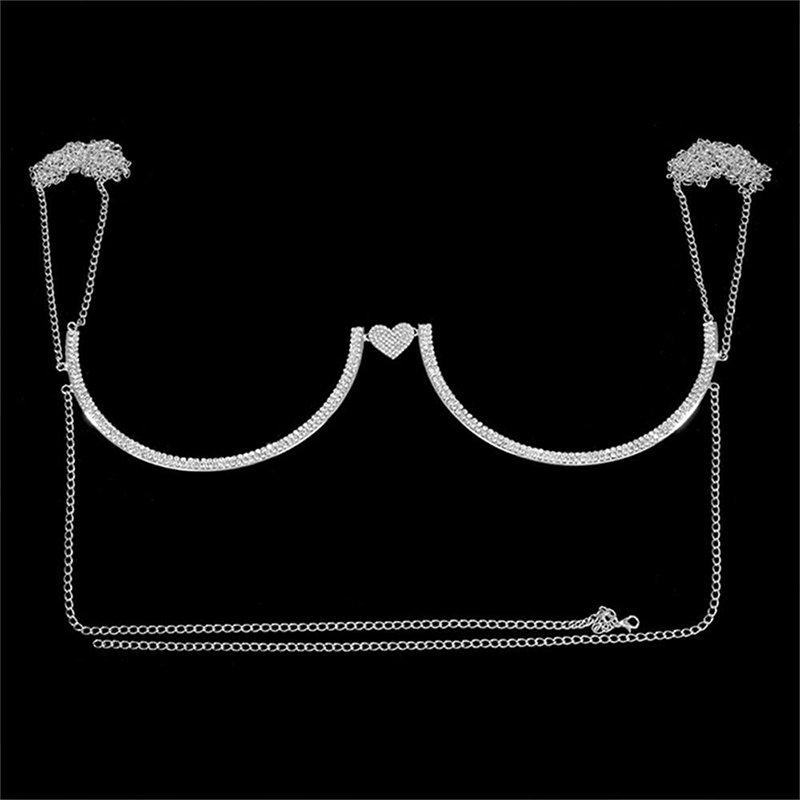 Stonefans Heart Rhinestone Che - Body Jewelry Rhinestone reseña y precio