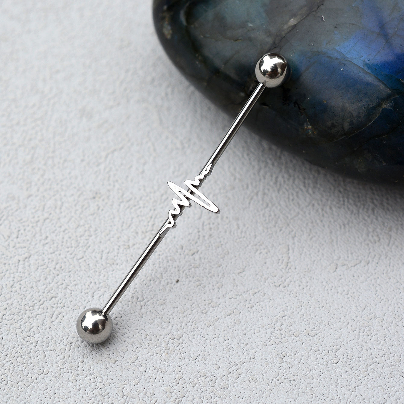 1PC 16G Stainless Steel Long I - Industrial Barbell Long reseña y precio