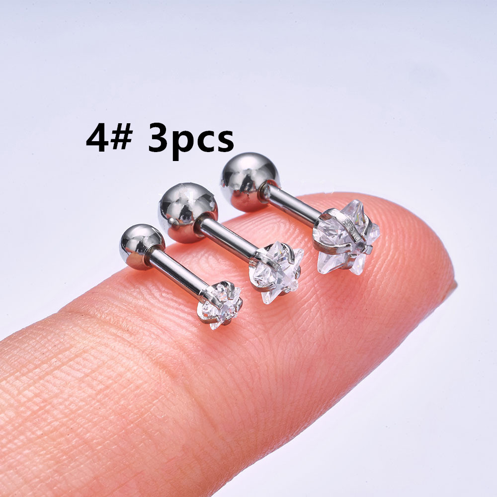 Helix Piercing Star Earrings W - Body Jewelry Trend reseña y precio