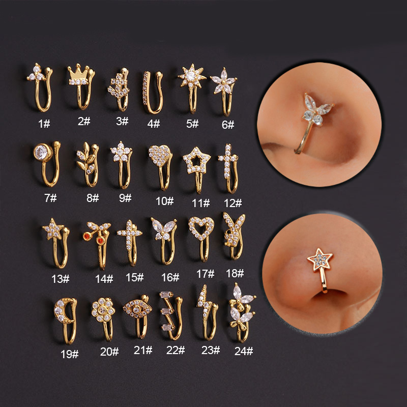 Fake Piercing Clip Nose Ring C - Body Jewelry Trend reseña y precio